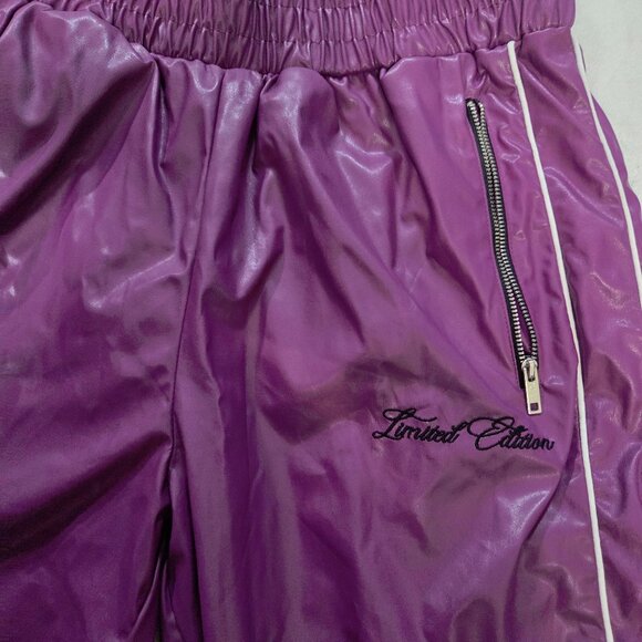 NWOT~ Boohooman Limited Edition 100% polyester purple pants - Picture 11 of 11